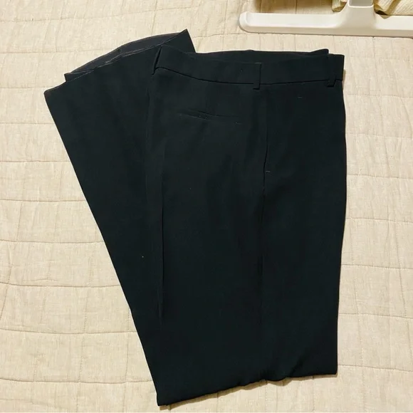 LOUIS VUITTON black flat front womens slim straight trousers pants eur40… - Picture 4 of 12